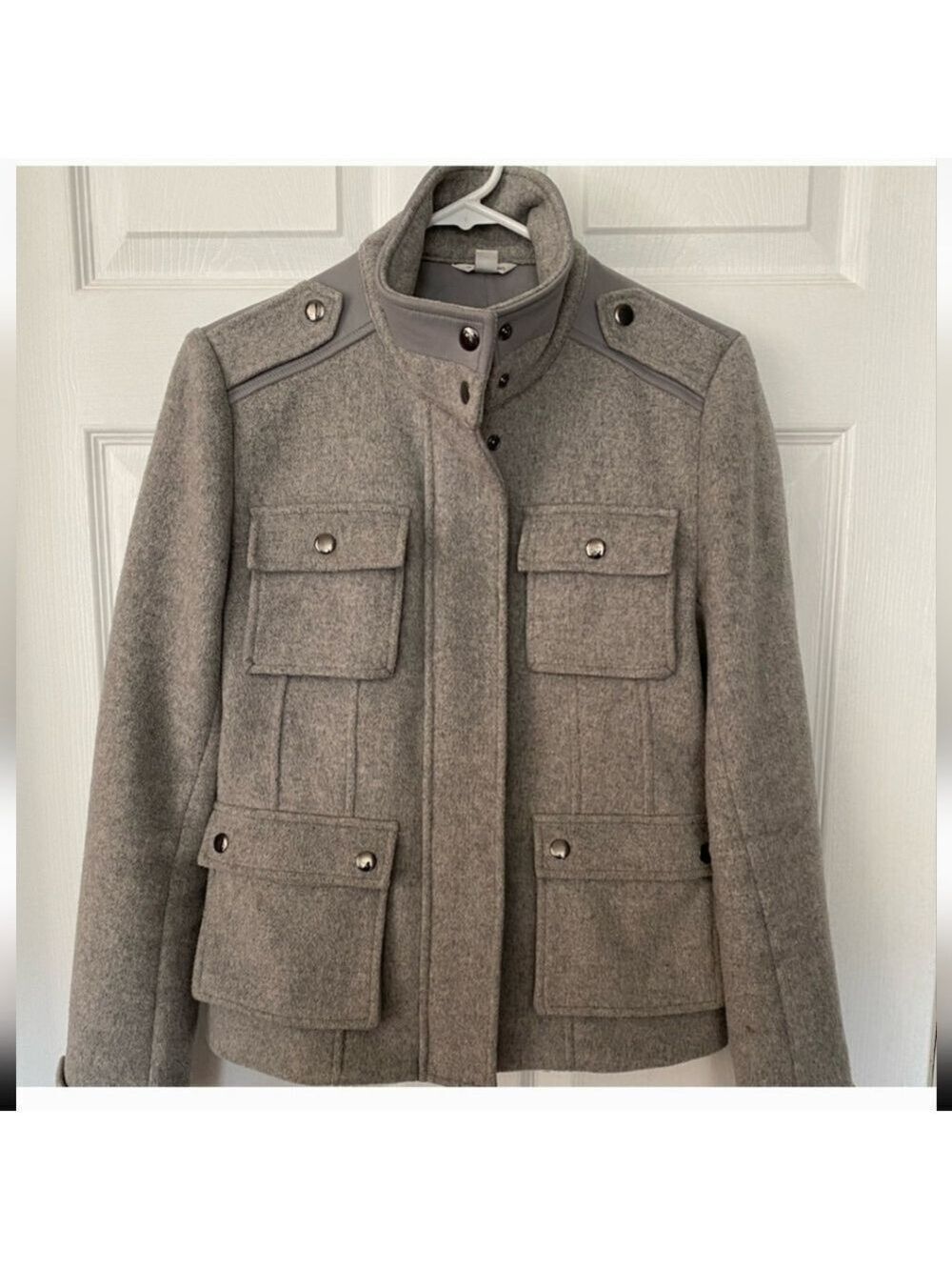 Calvin Klein Wool Military Jacket Size 4